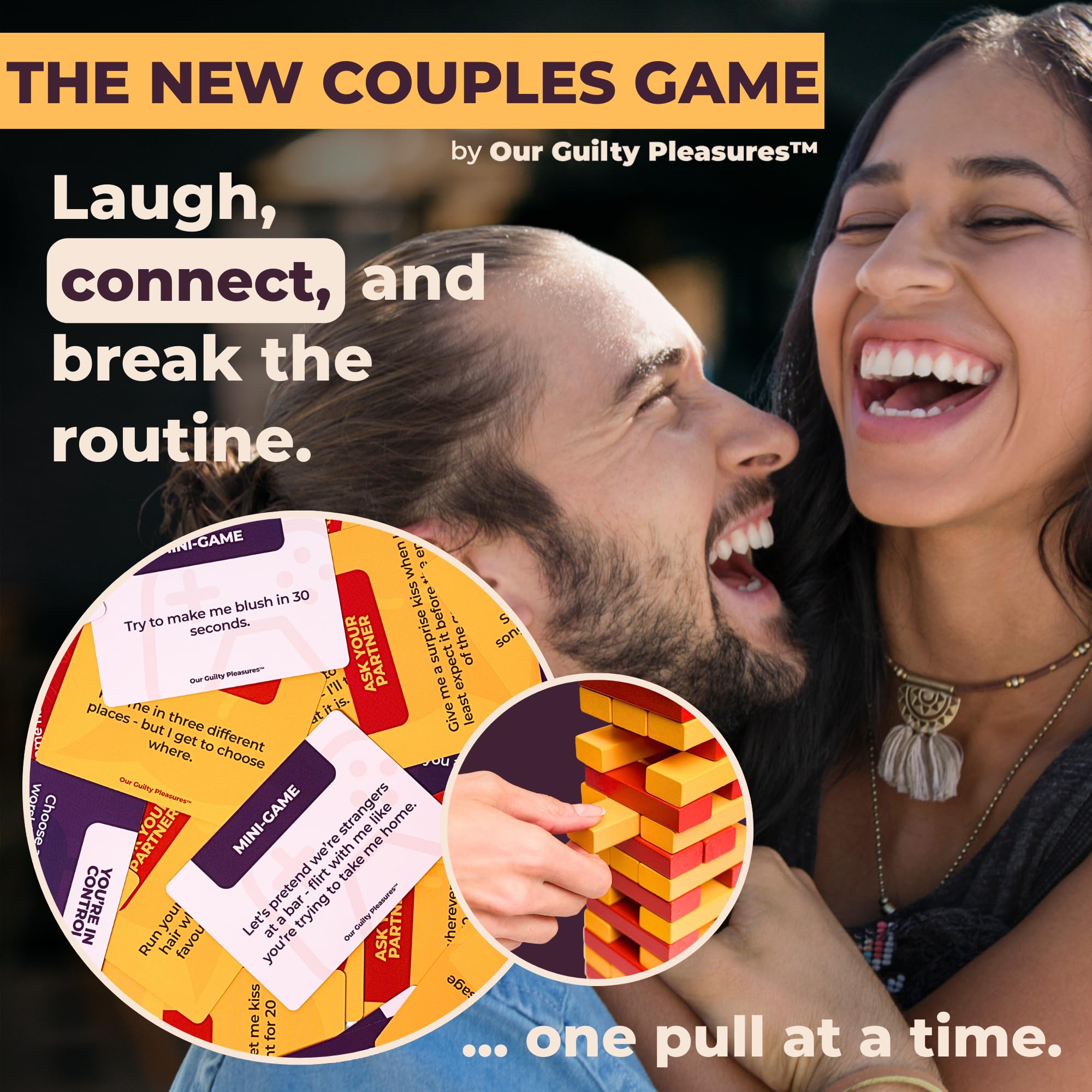 Our Guilty Pleasures Pull Out Game wooden blocks invite tactile play and lasting use.