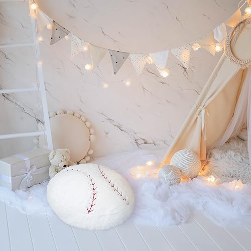 OurHonor baseball plush as a pillow shows soft, hug-able support.