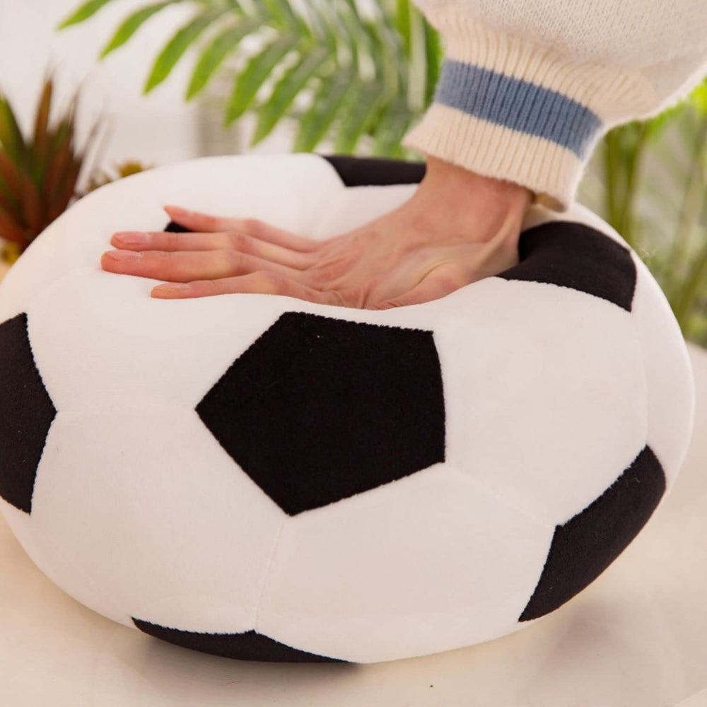 Pillow-form plush offers versatile use as a seat cushion or decor accent.