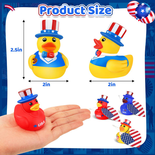 Ouryec USA flag ducks table decor adds patriotic charm to celebrations