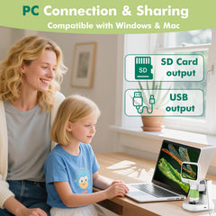 OUTACT 1000X included glass slides and tools for hands-on lessons.