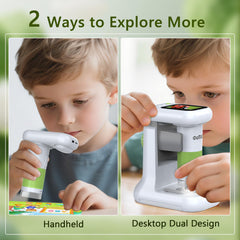 OUTACT Kids Microscope up to 1000x magnification for detailed observation.