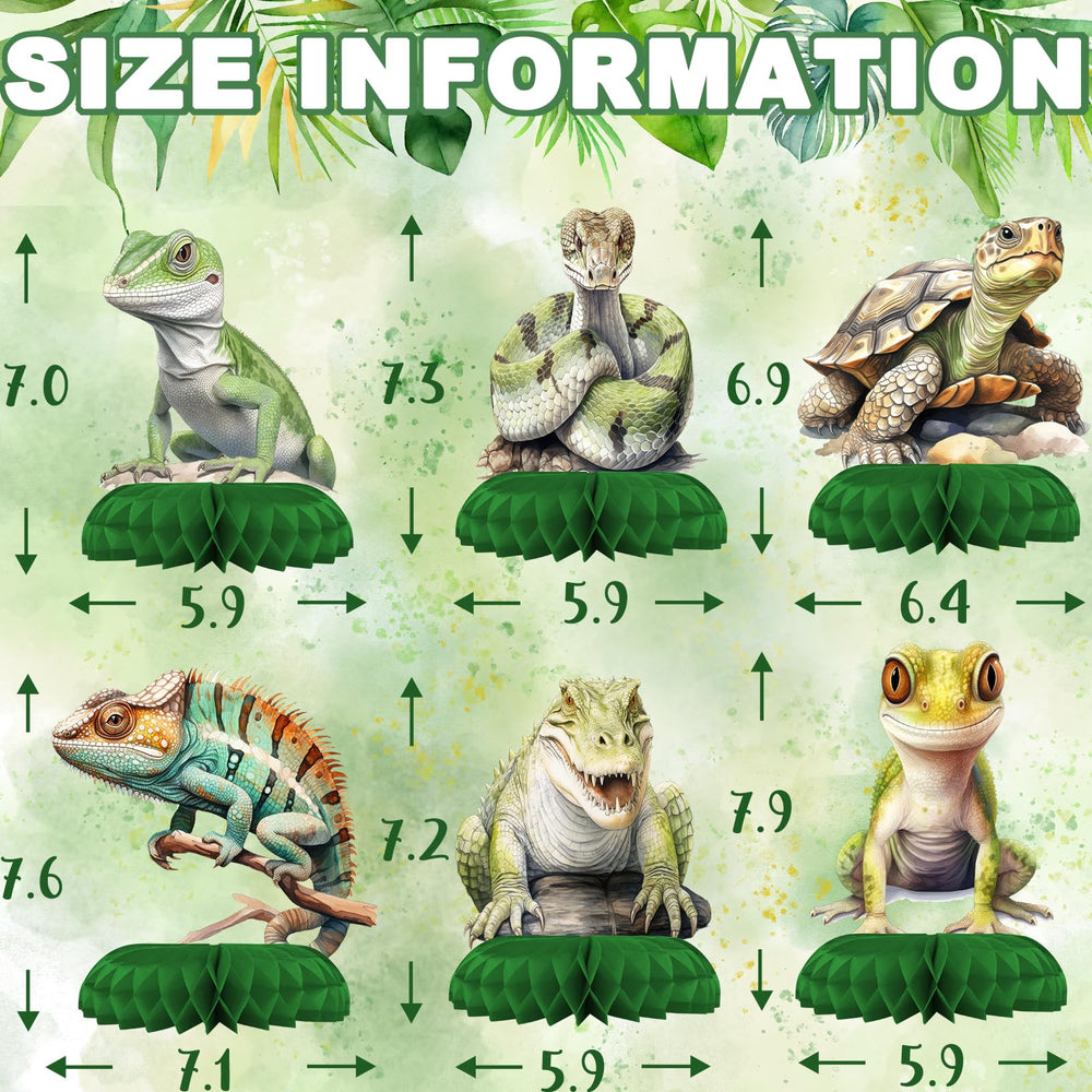 Outego gecko table topper model adds playful focal point for kids' celebrations.