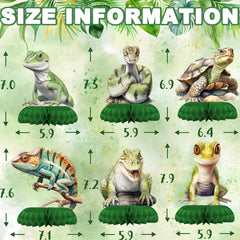 Outego gecko table topper model adds playful focal point for kids' celebrations.