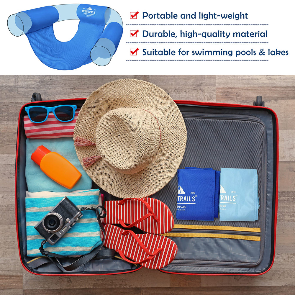 Outer Trails sling supports family use for shared poolside comfort.