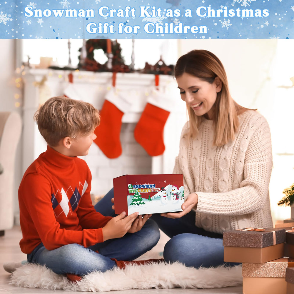 Outivity Snowman Kit gift packaging highlights a thoughtful winter craft