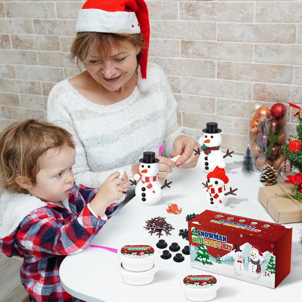 Outivity Snowman Kit safety clay keeps sessions clean and non-toxic