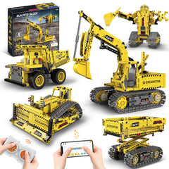OUTOGO 5-in-1 STEM RC robot kit with 555 parts for hands-on learning and creativity.