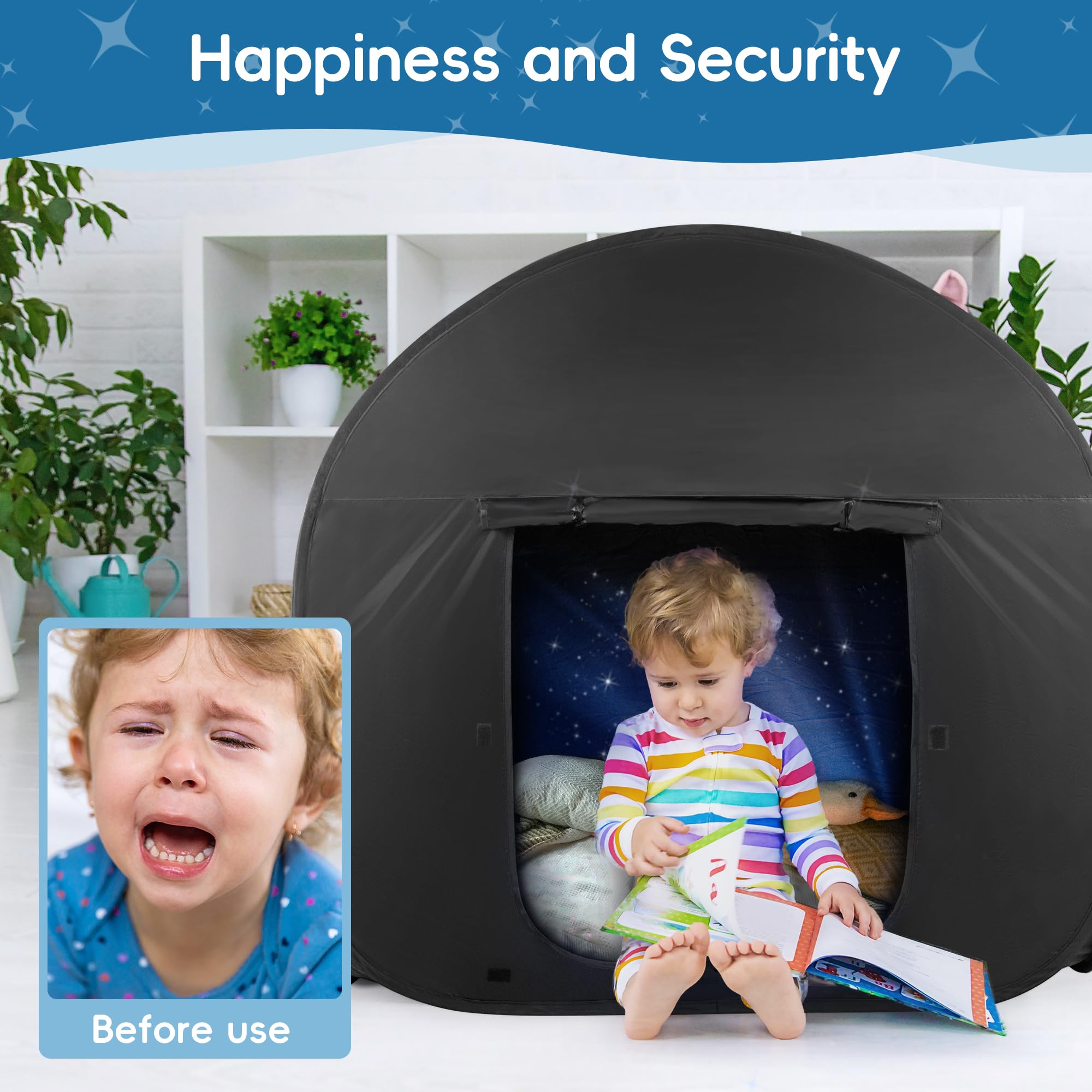 OUTREE sensory tent open window breeze for airy playtime.