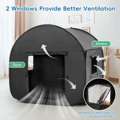 OUTREE sensory tent pop-up setup for quick indoor use.