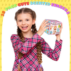 OutsatalinX cat-scented eraser box, colorful and fragrant option for classroom valentine gifts.