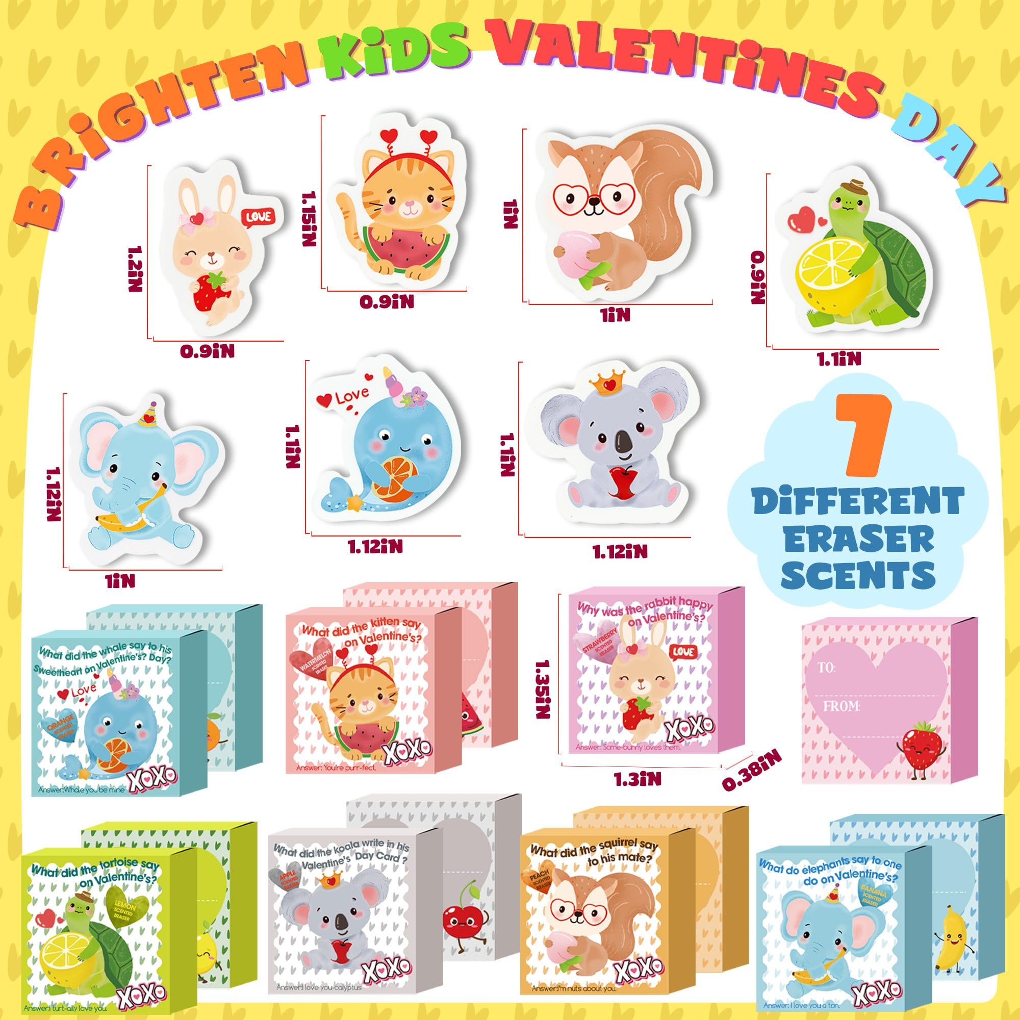 OutsatalinX turtle-scented eraser box, engaging sensory Valentine option for kids.