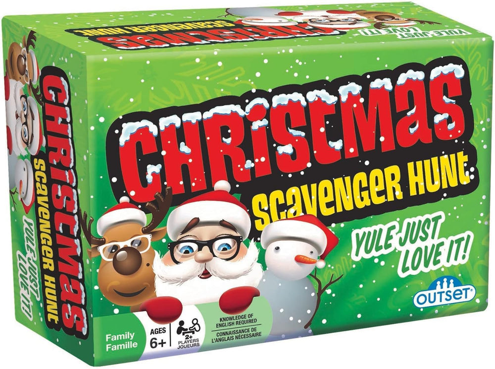 Outset Media Christmas Scavenger Hunt indoor deck cards boost family activity and festive play.