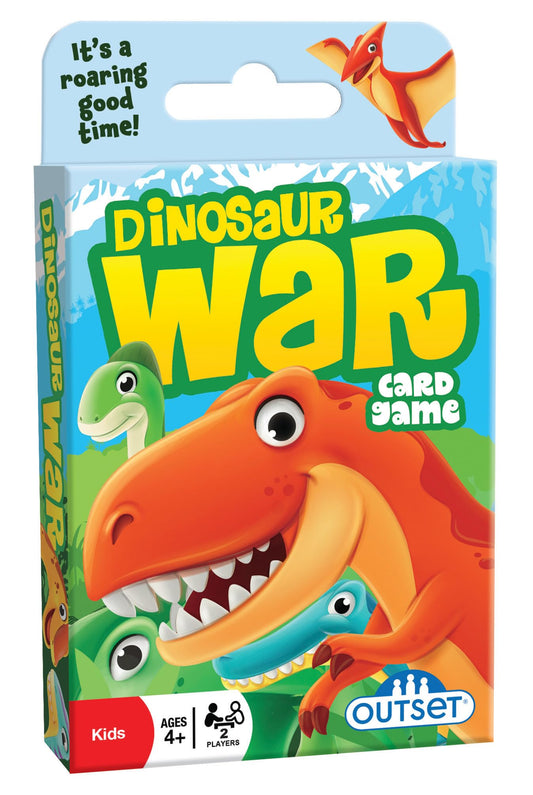 Outset Media Dinosaur War oversized cards for fast family fun