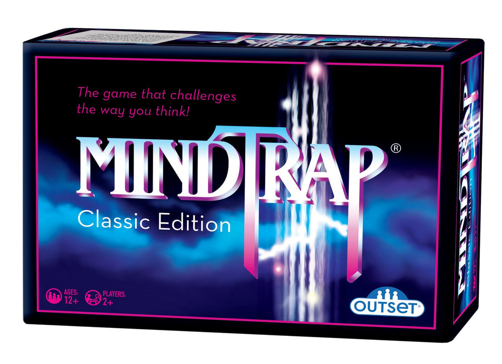 Outset Media MindTrap Classic Edition box contents shown for quick setup.