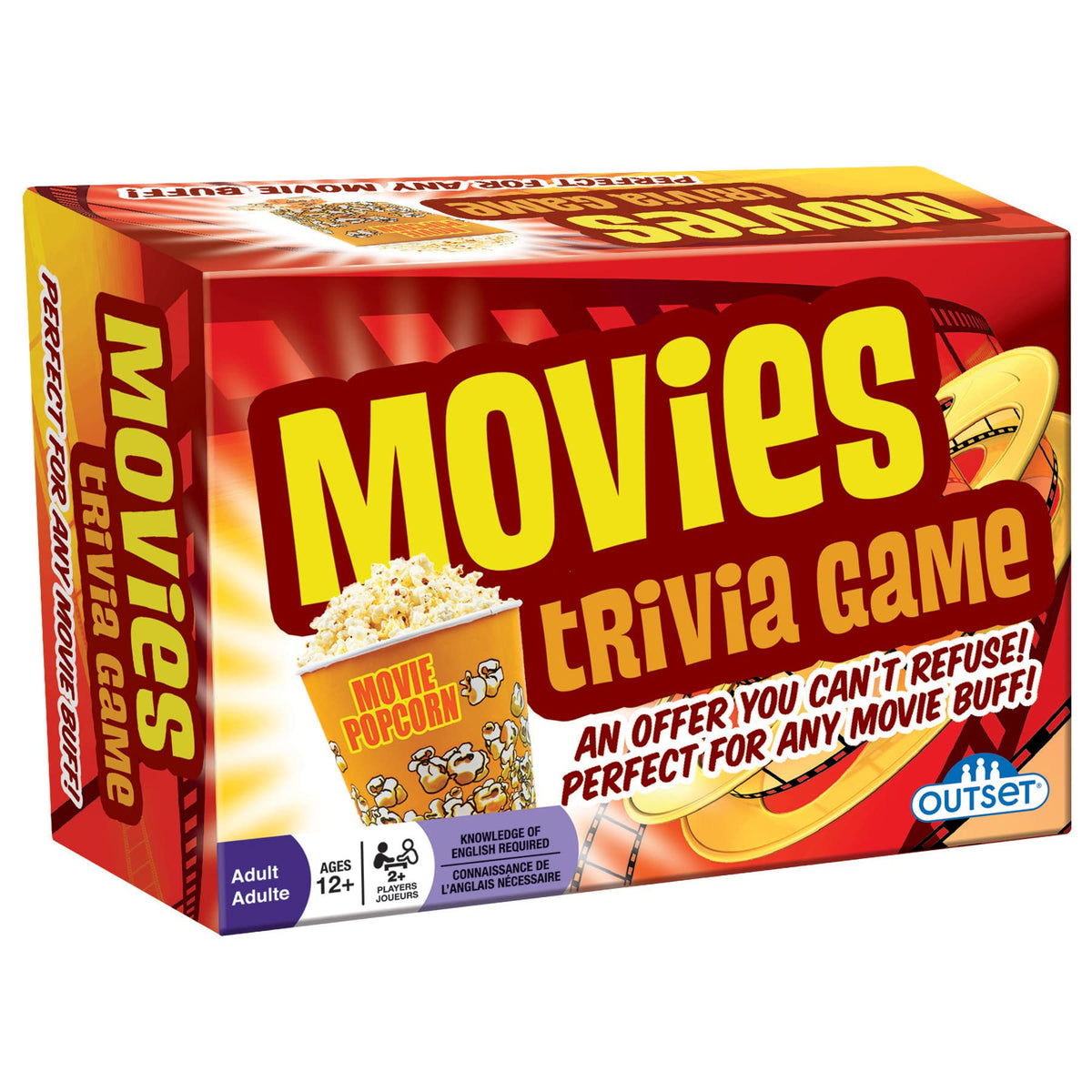 Outset Media Movies Trivia Game card pack for fast, casual play.
