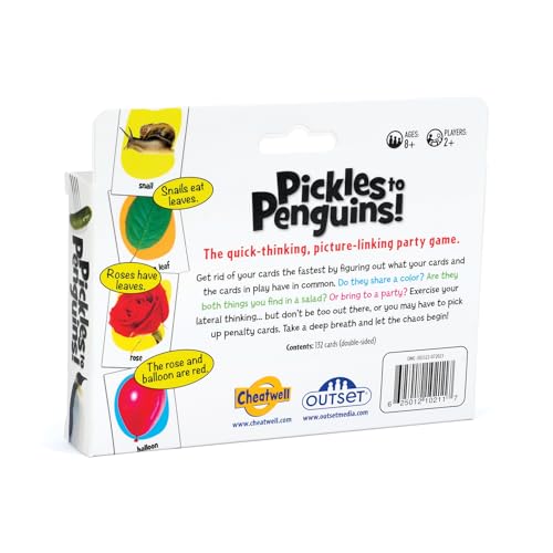 Outset Pickles to Penguins Travel Edition packaging shown for easy portability.