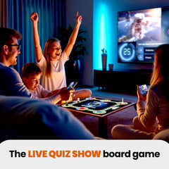 Outsmarted Ultimate Edition gameboard setup shows a cozy family game night.