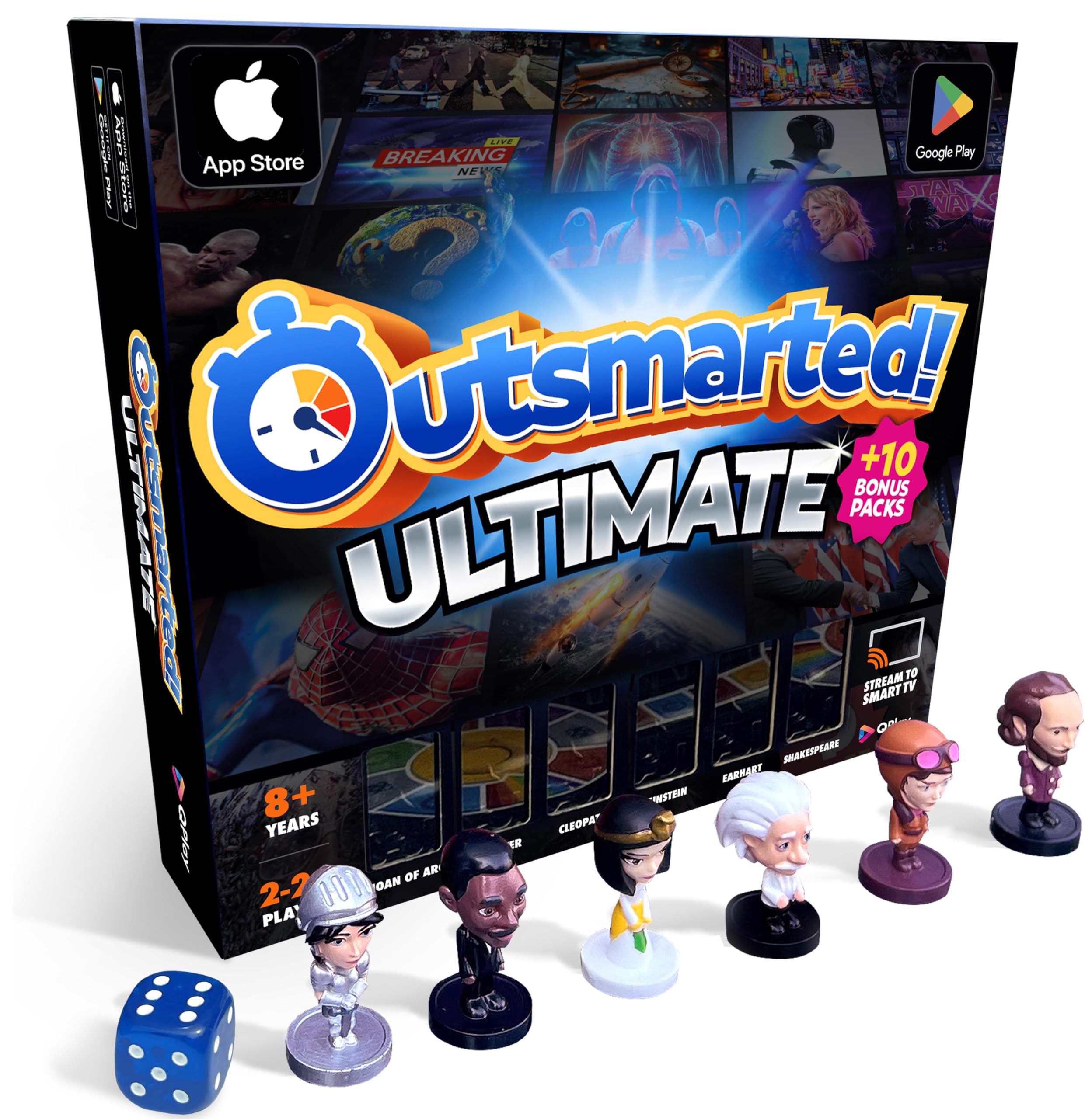 Outsmarted Ultimate Edition logo on the box boosts shelf appeal and brand clarity.