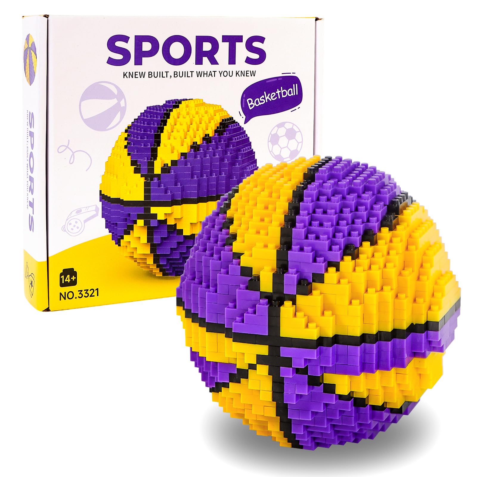 Outtshop basketball blocks 800pcs set ready for creative construction