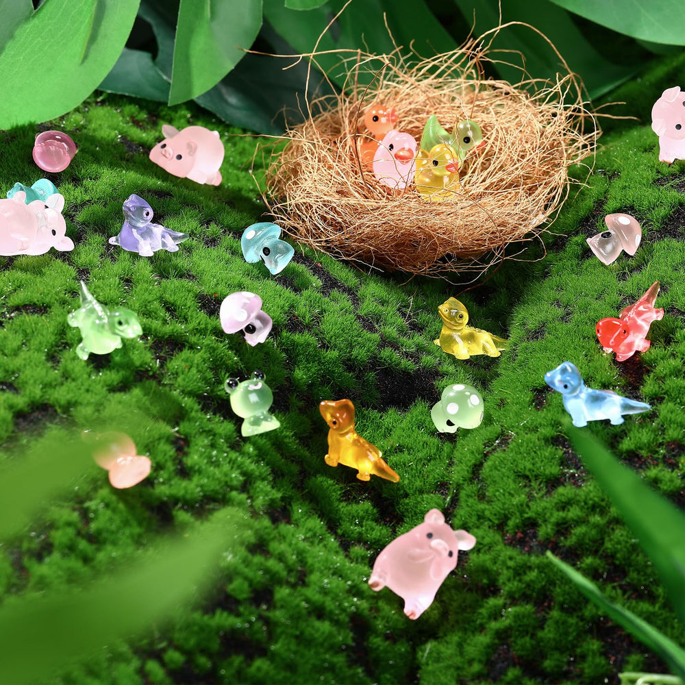 Outus luminous pigs resin figures glow in the dark for playful displays