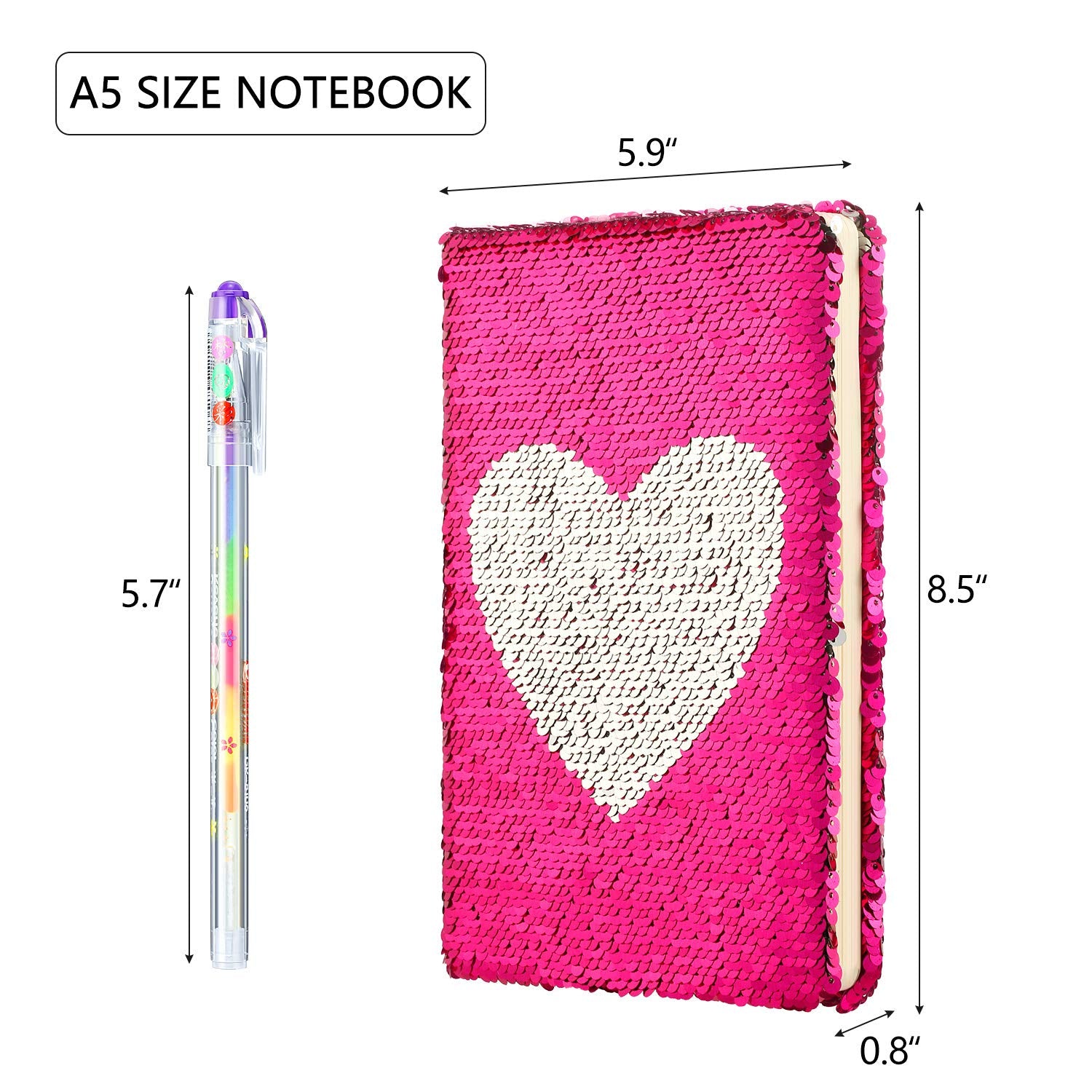 Outus 80 sheets A5 notebook pages ready for daily notes and doodles