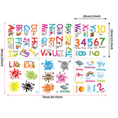 Outus alphabet letters wall stickers for bright literacy visuals and room decor.