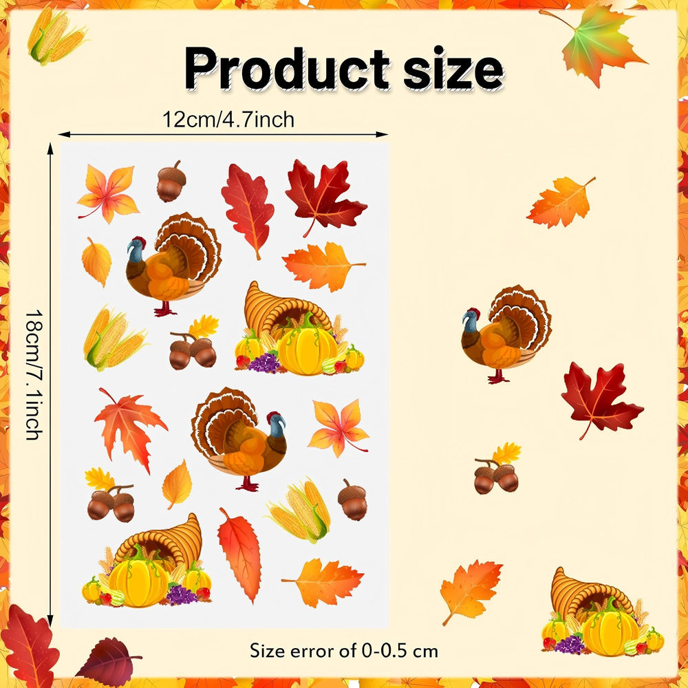 Outus autumn leaf stickers for walls and doors, perfect for party decorations