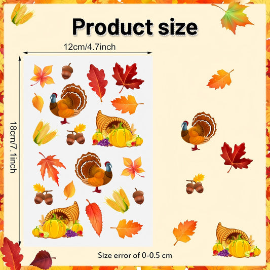 Outus autumn leaf stickers for walls and doors, perfect for party decorations