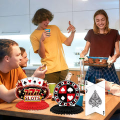 Outus casino party favors durable honeycomb decor for events