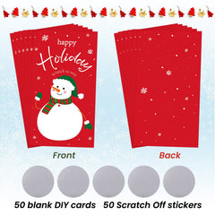 Outus Christmas card back area to write personal wishes