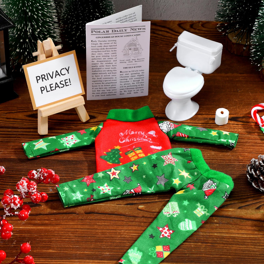 Outus tiny toilet paper roll to complete holiday scene