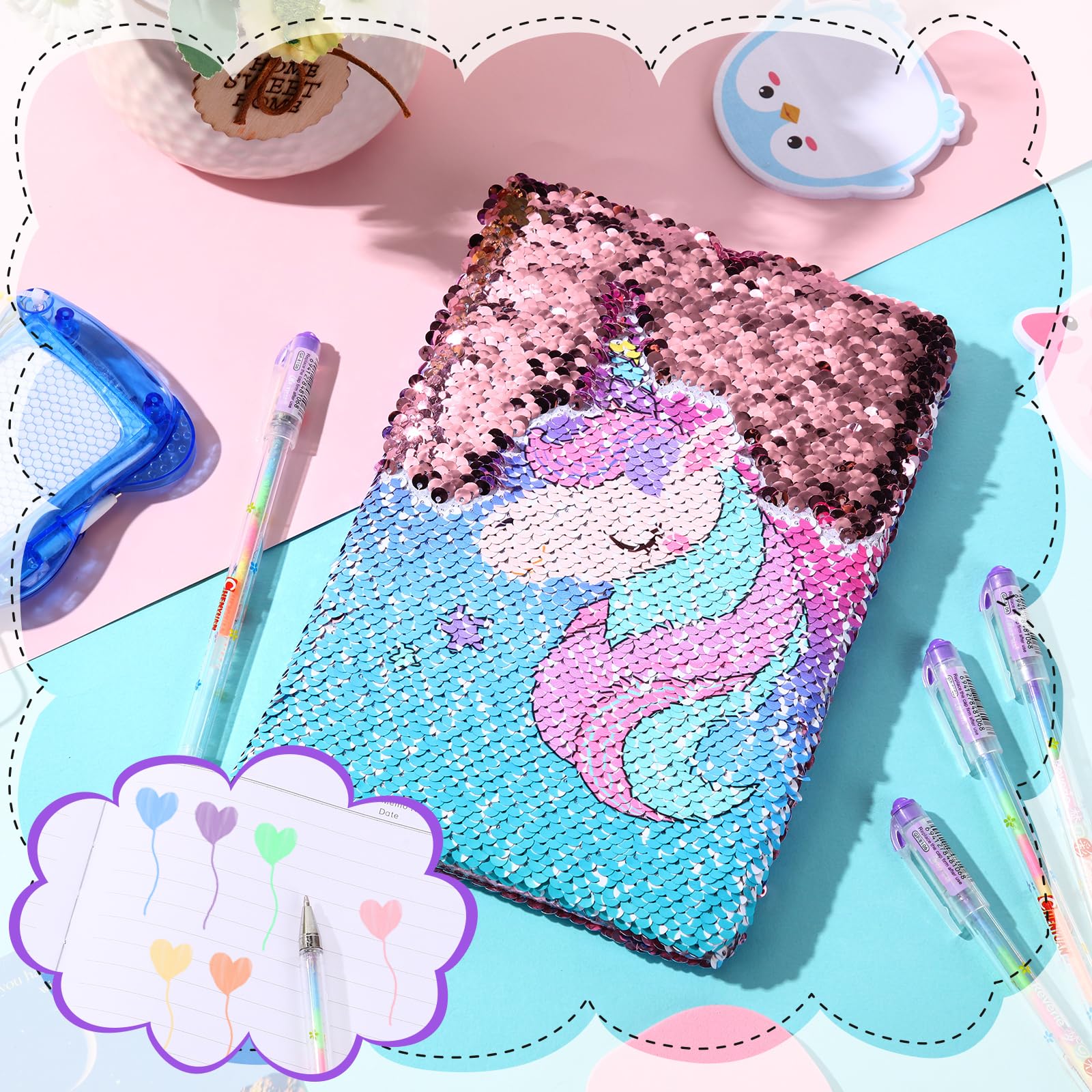 Notebook can be used as diary, scrapbook, or travel journal.
