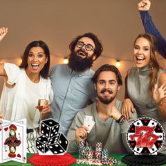 Outus game night table toppers adding casino vibe to photos