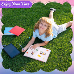 Open notebook shows 80 sheets in a compact A5 size.