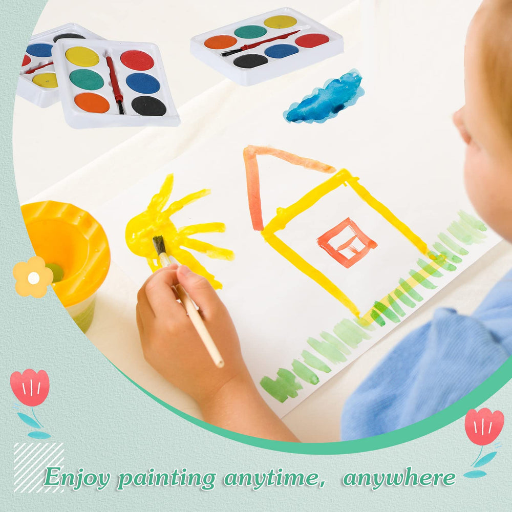 Outus safe materials mini watercolor set ready for creative demonstrations.
