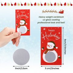 Outus scratch-off sticker with gold foil for revealing rewards