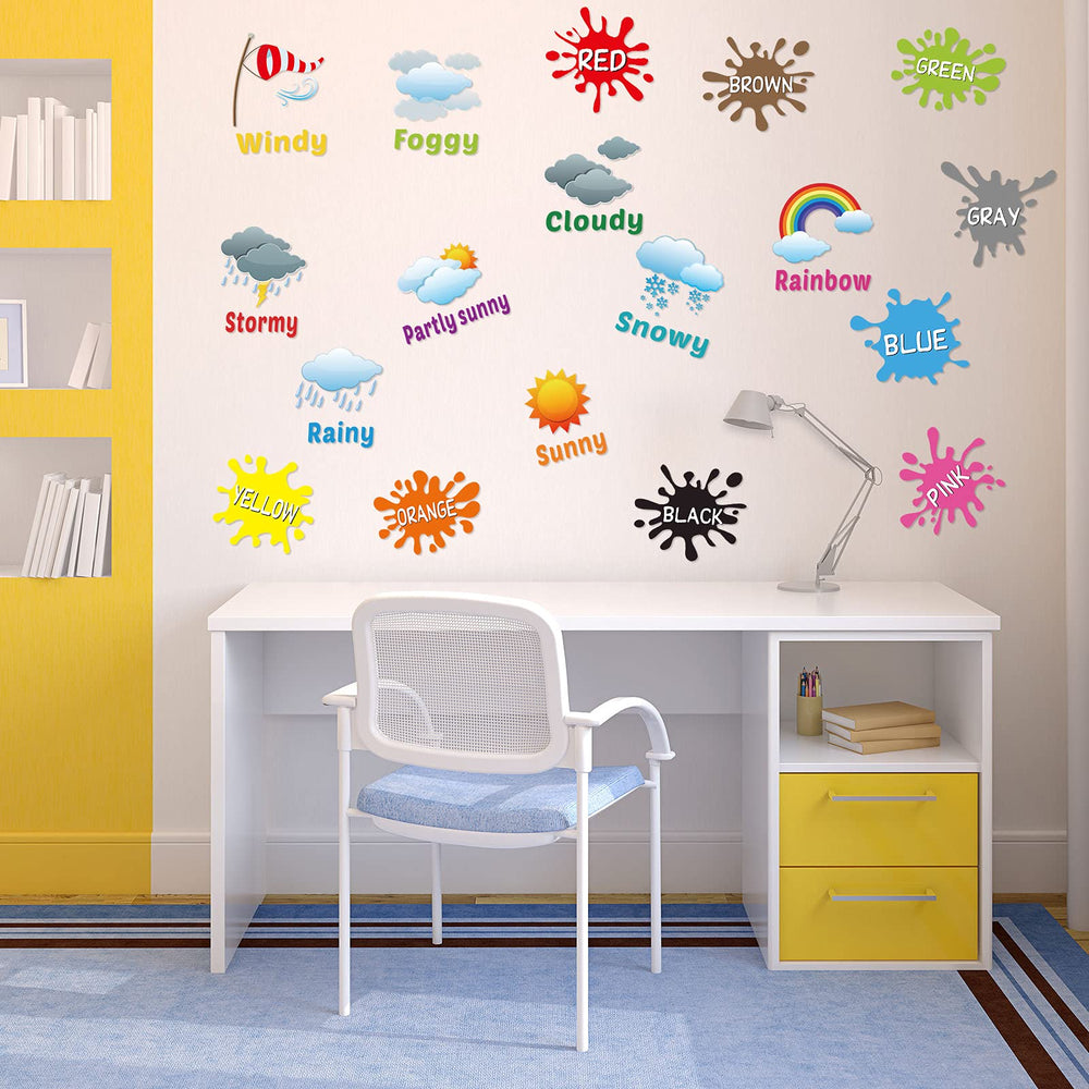 Outus weather icons stickers to illustrate daily conditions in learning spaces.