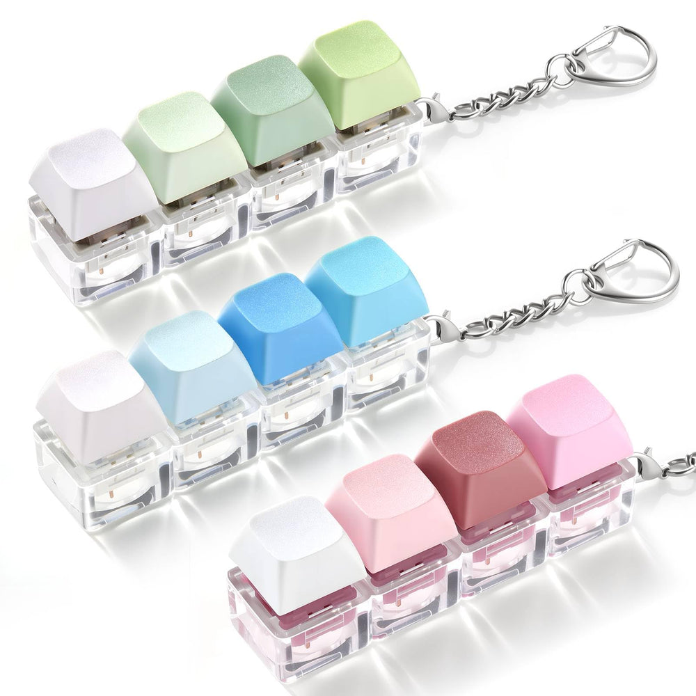 OUTXE 3-pack keyboard fidget toy in creamy finish for discreet relief and focus.