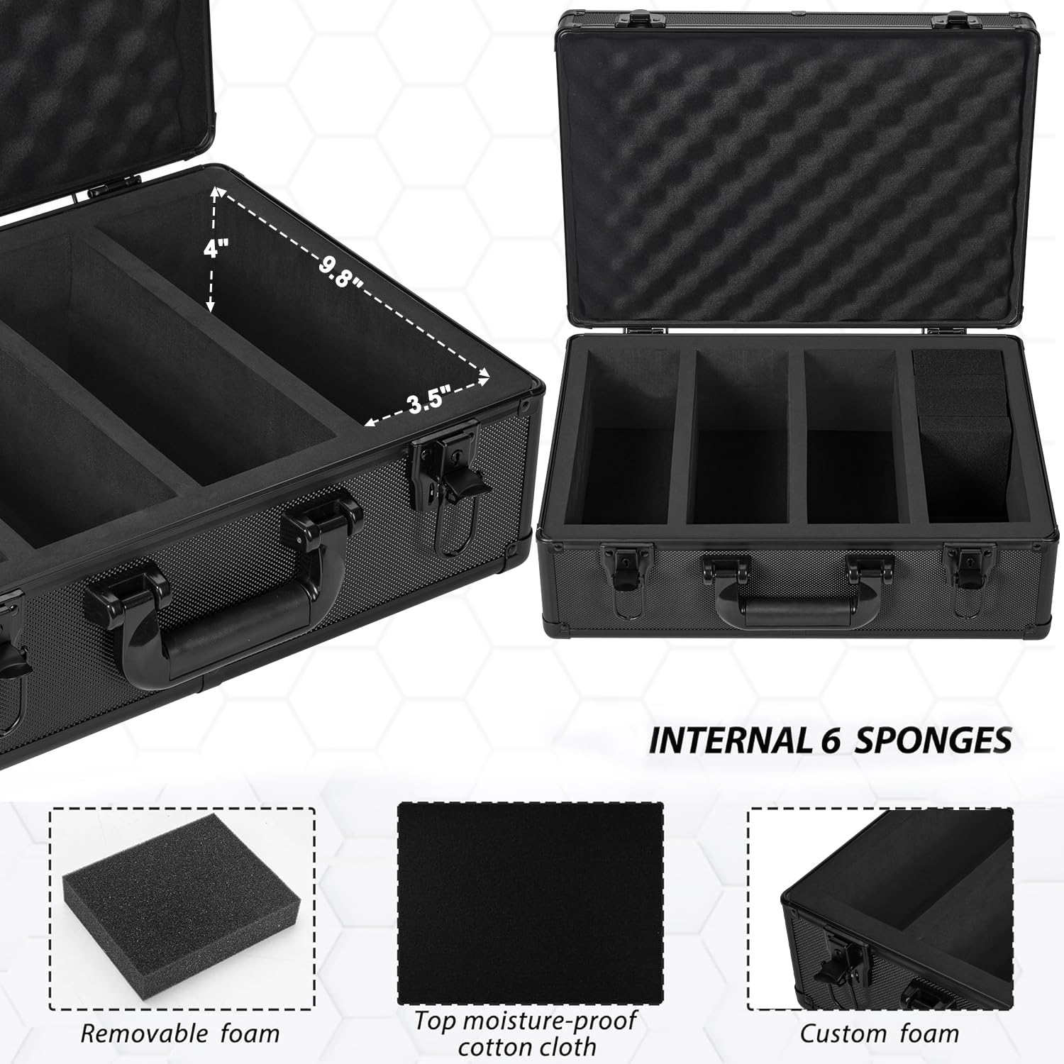 OUUTMEE case compatible with PSA, CSG, and BGS graded cards for versatility