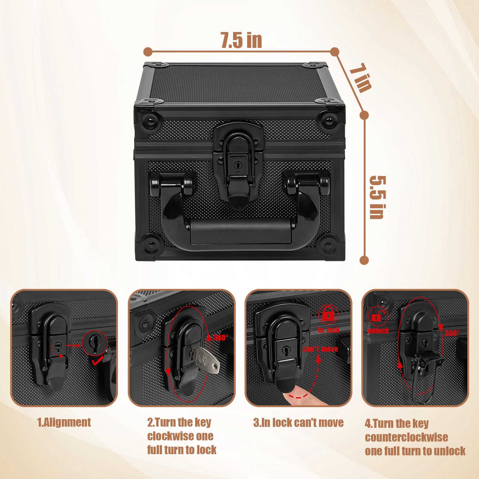 OUUTMEE storage box features magnetic holders for easy access to valued cards.