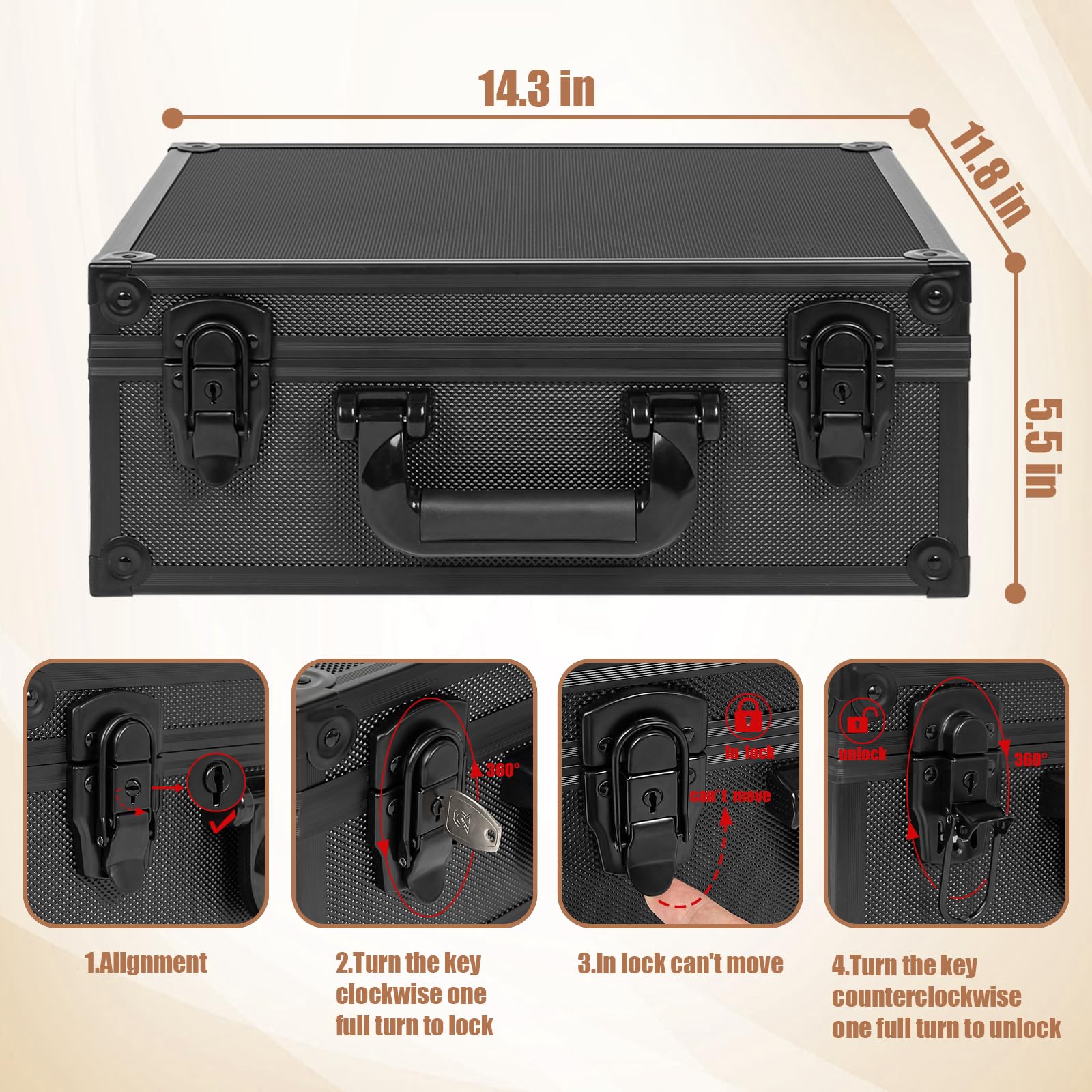 OUUTMEE black aluminum alloy look adds premium durability