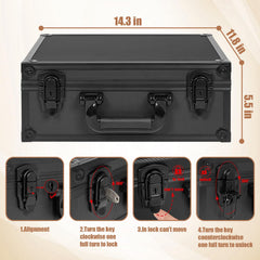 OUUTMEE black aluminum alloy look adds premium durability