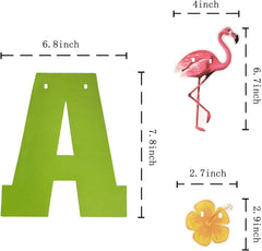 OUYANS flamingo decor piece enhances luau setups with playful tropical charm.