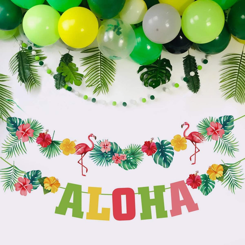 OUYANS palm tree decor elevates ceilings and backdrops with lush vibe.