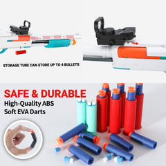 Blue-green sleek design of the Ouzhimanxing foam blaster.