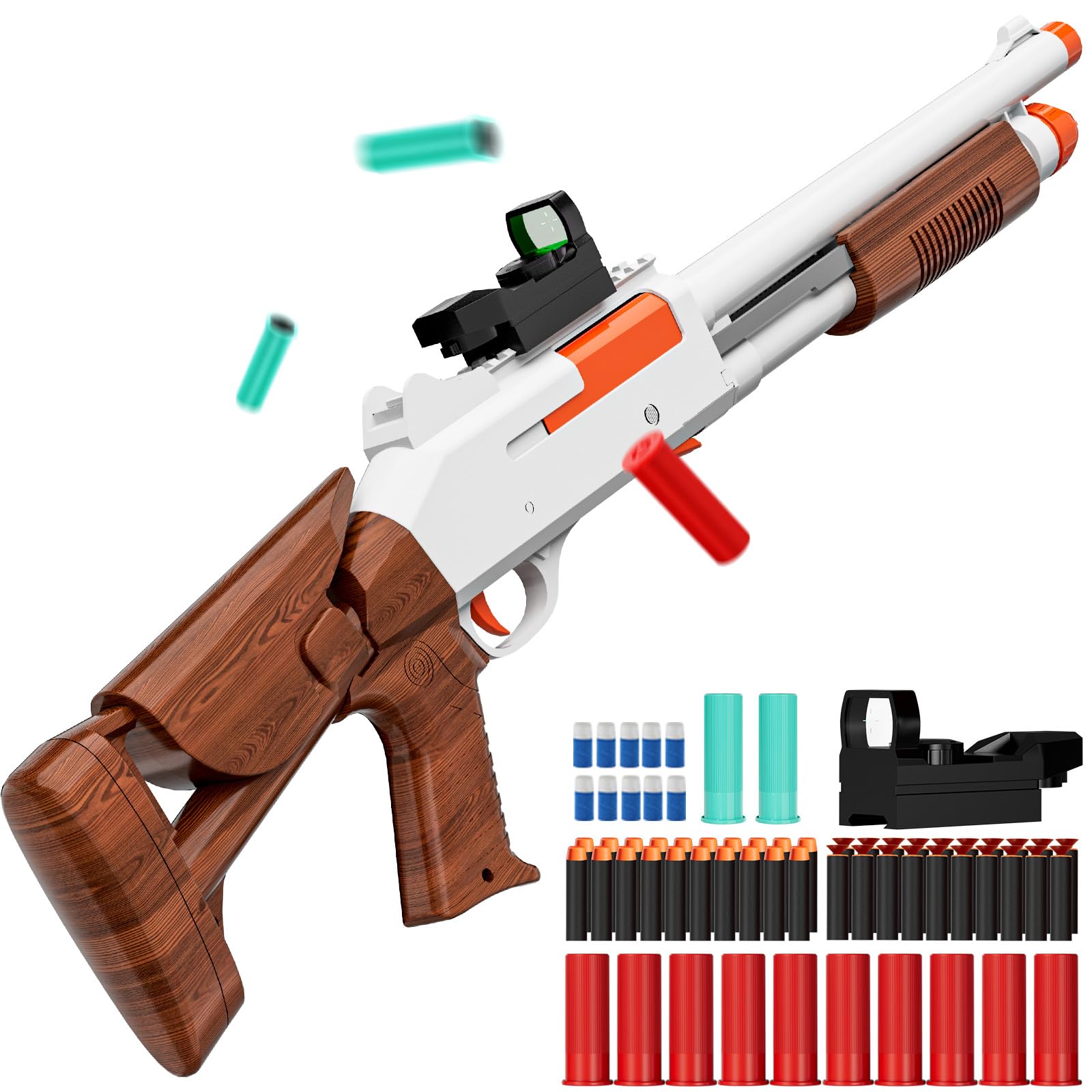 Ouzhimanxing foam blaster with shell ejection for immersive reload moments.