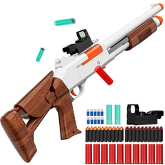 Ouzhimanxing foam blaster with shell ejection for immersive reload moments.
