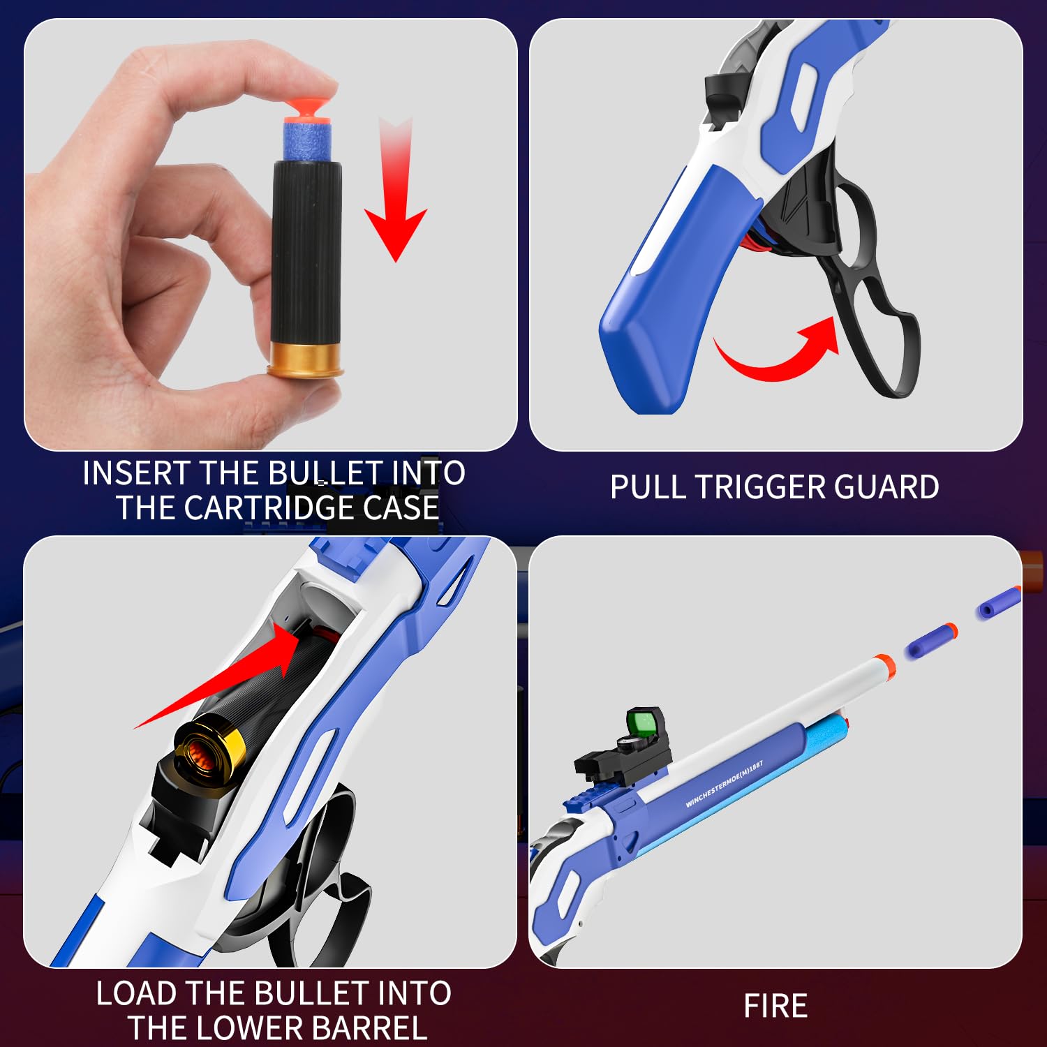 Ouzhimanxing easy-assembly toy gun kit with screws to complete the model