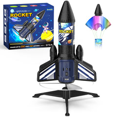 Ovaasy Rocket Launcher blue front view ready for outdoor play